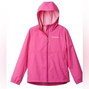 Girls Hot Pink Columbia Rain Jacket